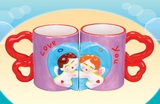 Ceramic Valentine's Angel Mugs (set of 2)