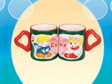 Ceramic Valentine's Angel Mugs (set of 2)