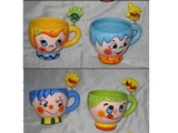 Ceramic Grimace Baby Mugs with Swing Handle (set of 4)