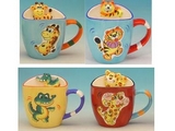 Ceramic Animal Mugs (set of 4)