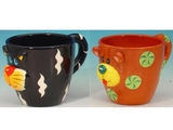 Ceramic Animal Mugs  (set of 2)