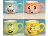 Ceramic Animal Soup Mugs (set of 4)
