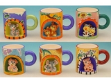 Ceramic Animal Mugs (set of 6)