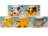 Ceramic Animal Mugs (set of 5)
