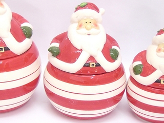 Small Ceramic Santa Cookie Jar