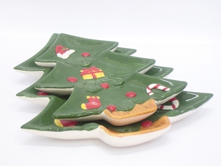 Big Ceramic Christmas Tree Plate