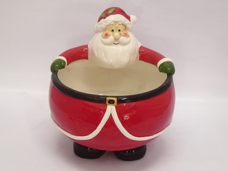 Ceramic Santa Treat Pot