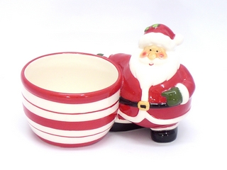 Ceramic Santa With Candy Pot