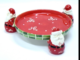 Ceramic Hoho Santa Centerpiece