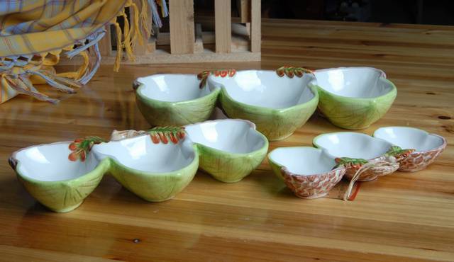 Ceramic Dipping Bowl Set,3pcs