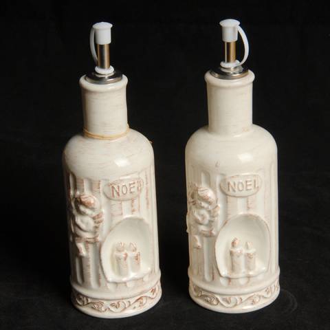 Ceramic Oil and Vinegar Bottle