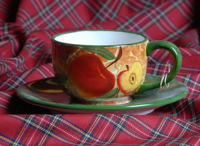 Ceramic Soup Cup and Saucer