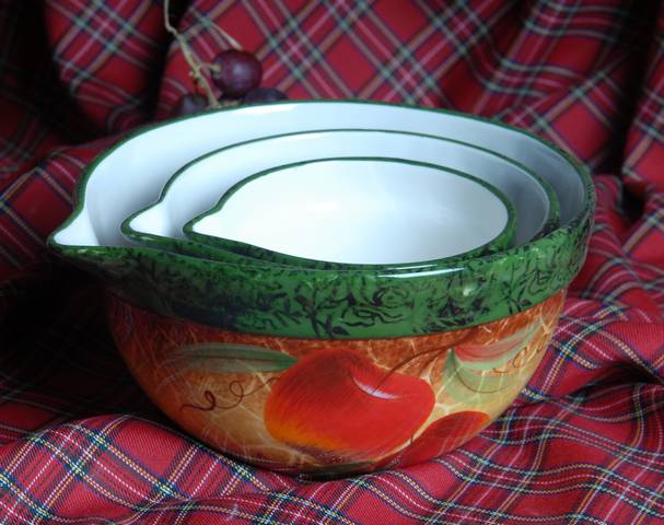 Ceramic Mixing Bowl Set,3pcs