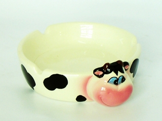 Ceramic Cow Ashtray