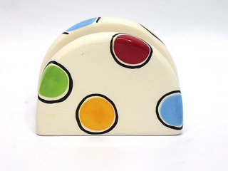 Ceramic Dot Color Napkin Holder