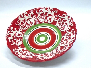 Ceramic RWG Footed Plate