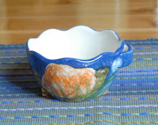 Ceramic Dip Bowl with Spreader