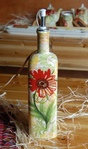 Ceramic Olive Bottle