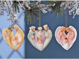 Resin Nativity Ornaments