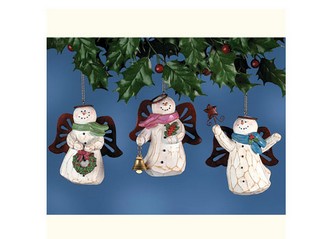 Resin Snowlady Angel Ornaments