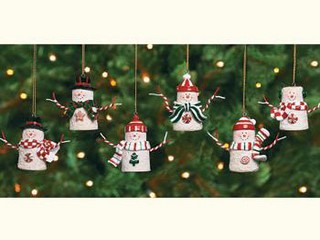 Resin Snowman Hanging Ornaments
