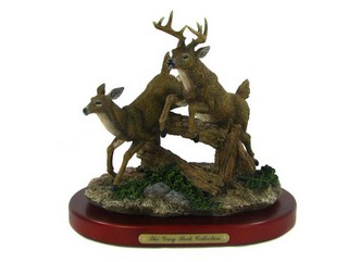 Polyresin Running Deer Figurine