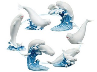Polyresin Beluga Whale Figurines