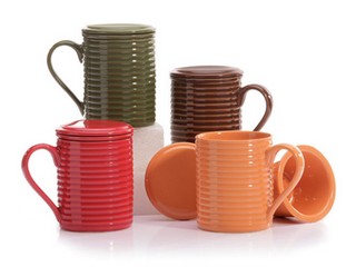 Stoneware infuser mug ,14 oz