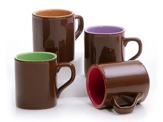 Stoneware chocolate mug, 9 oz 