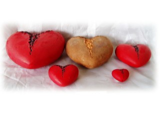 Terra Cotta Valentine Heart Decoration